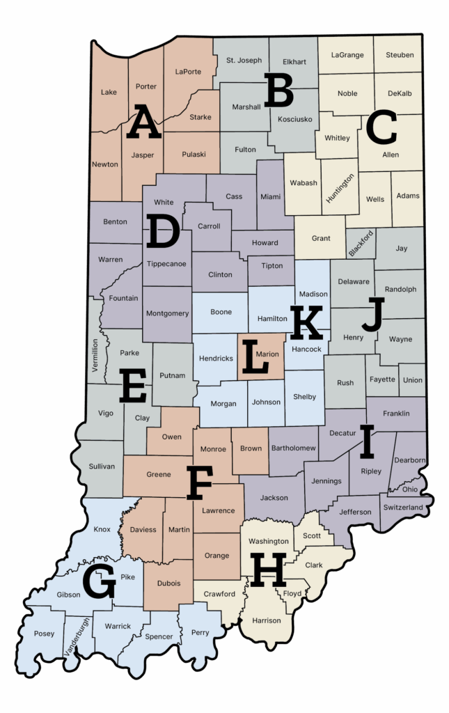 Regional INCAP Connector Map with Counties